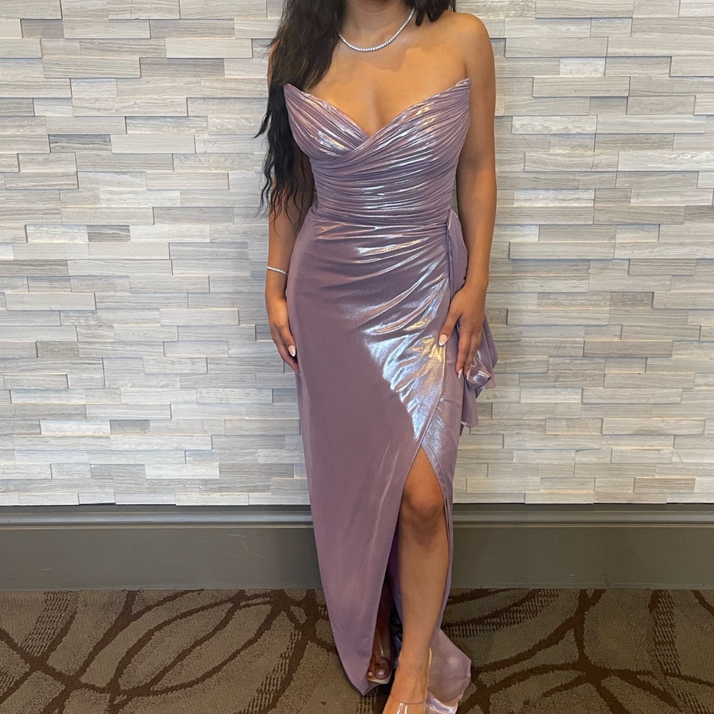 Elegant Metallic Evening Gown